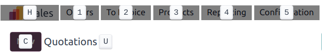 Shortcut keys revealed on the interface.
